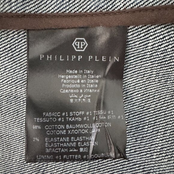 Philipp Plein Denim Blazer NWOT, Size 3XL runs small - Picture 15 of 17